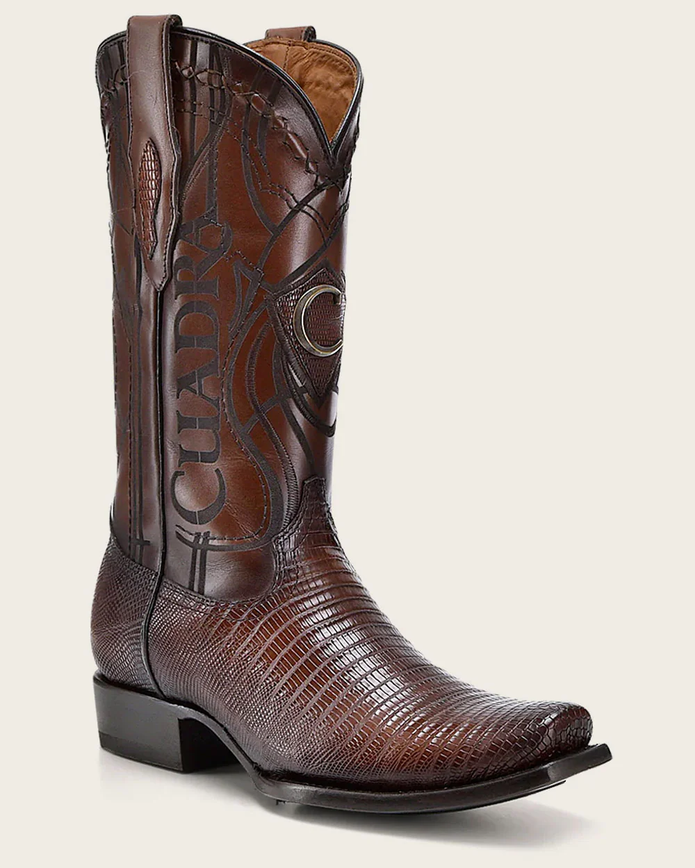 Lizard Engraved Western Boots