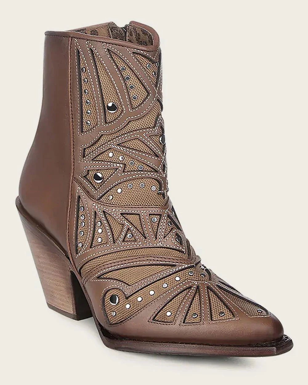 Ankle high heel honey bootie