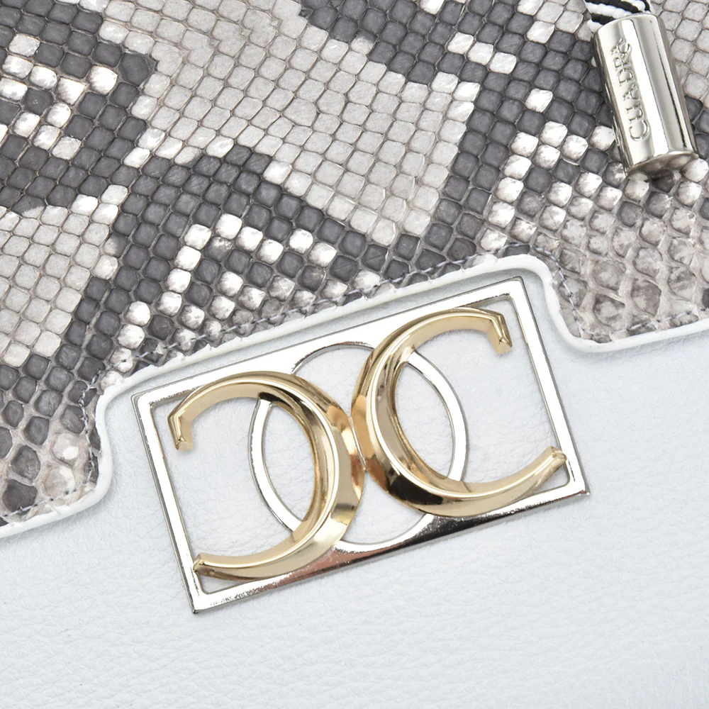 White top handle handbag