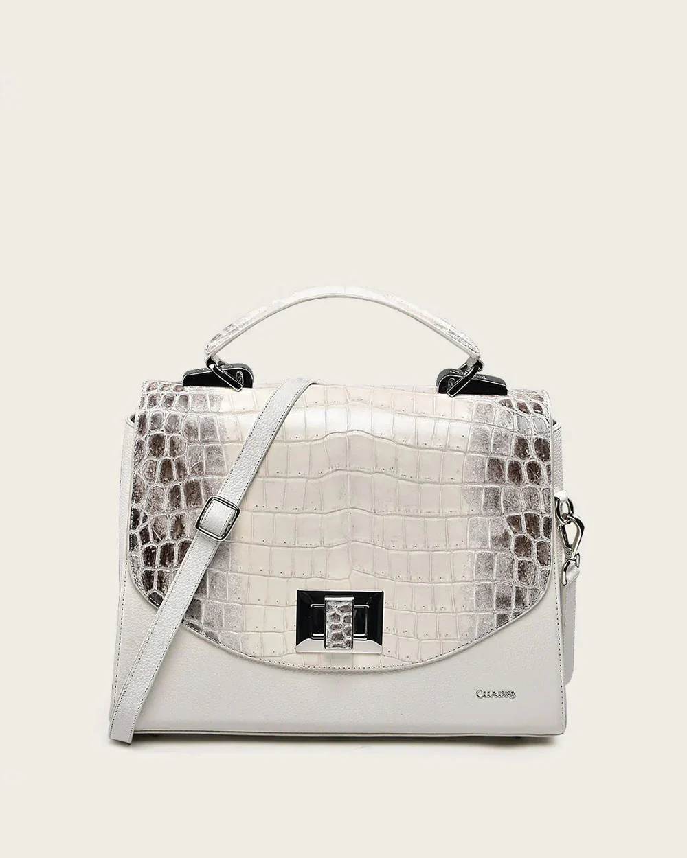 White ultra exotic flap handbag 14 White ultra exotic flap handbag
