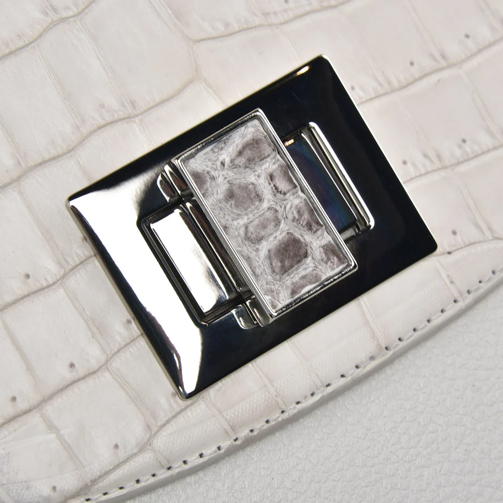 White ultra exotic flap handbag 3 White ultra exotic flap handbag