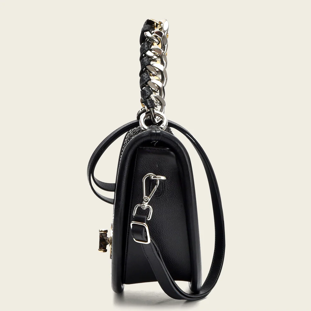 Black semicircular top handle handbag 3 Black semicircular top handle handbag