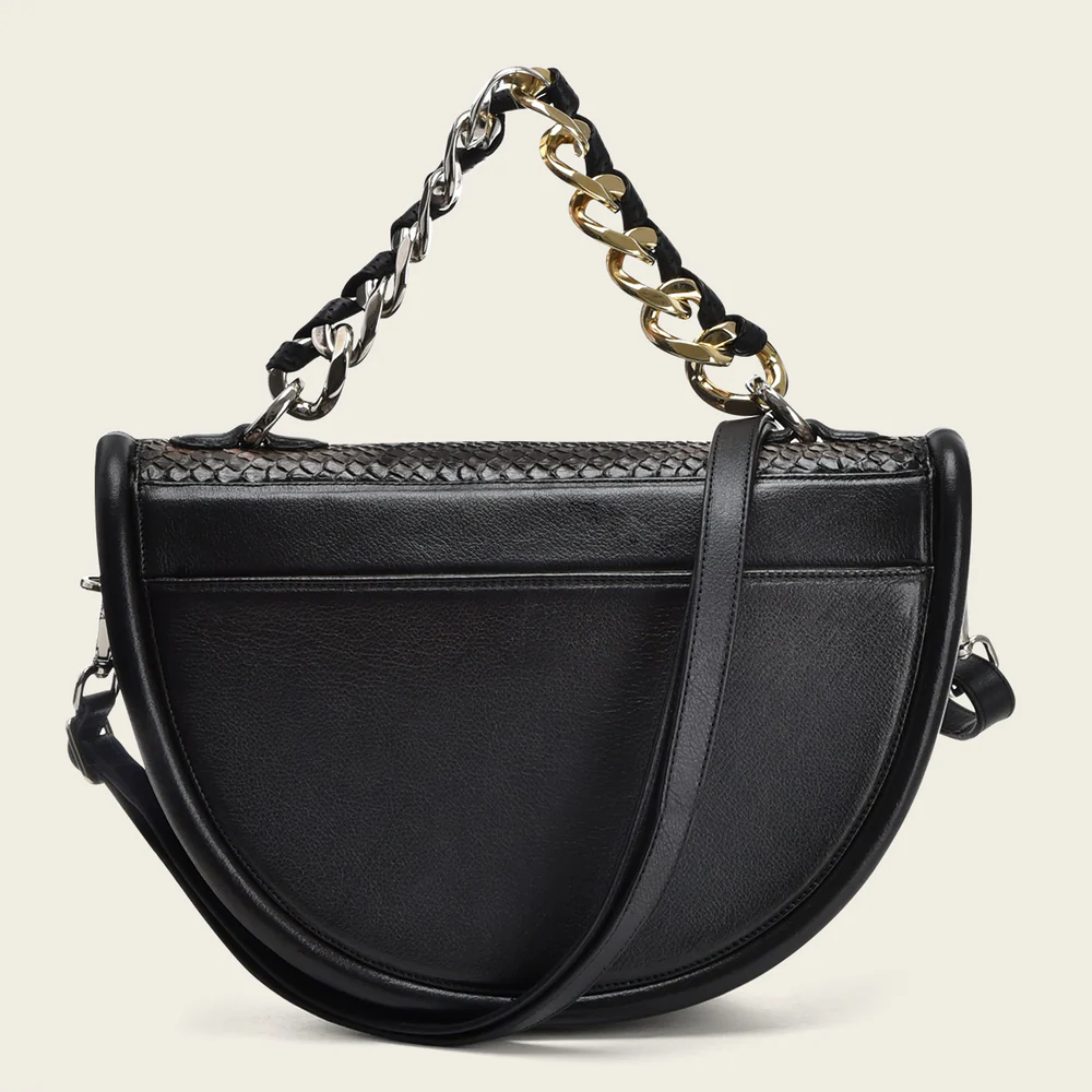 Black semicircular top handle handbag 5 Black semicircular top handle handbag