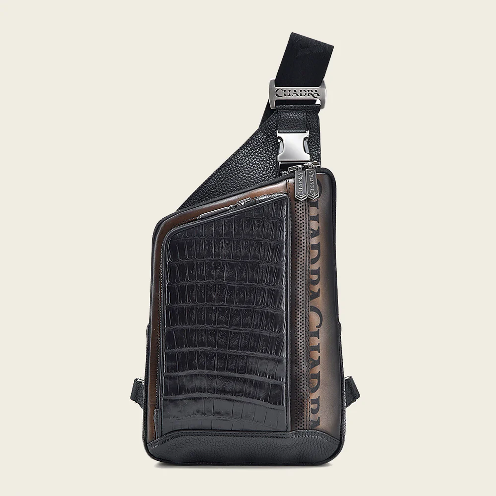 Black exotic shoulder bag