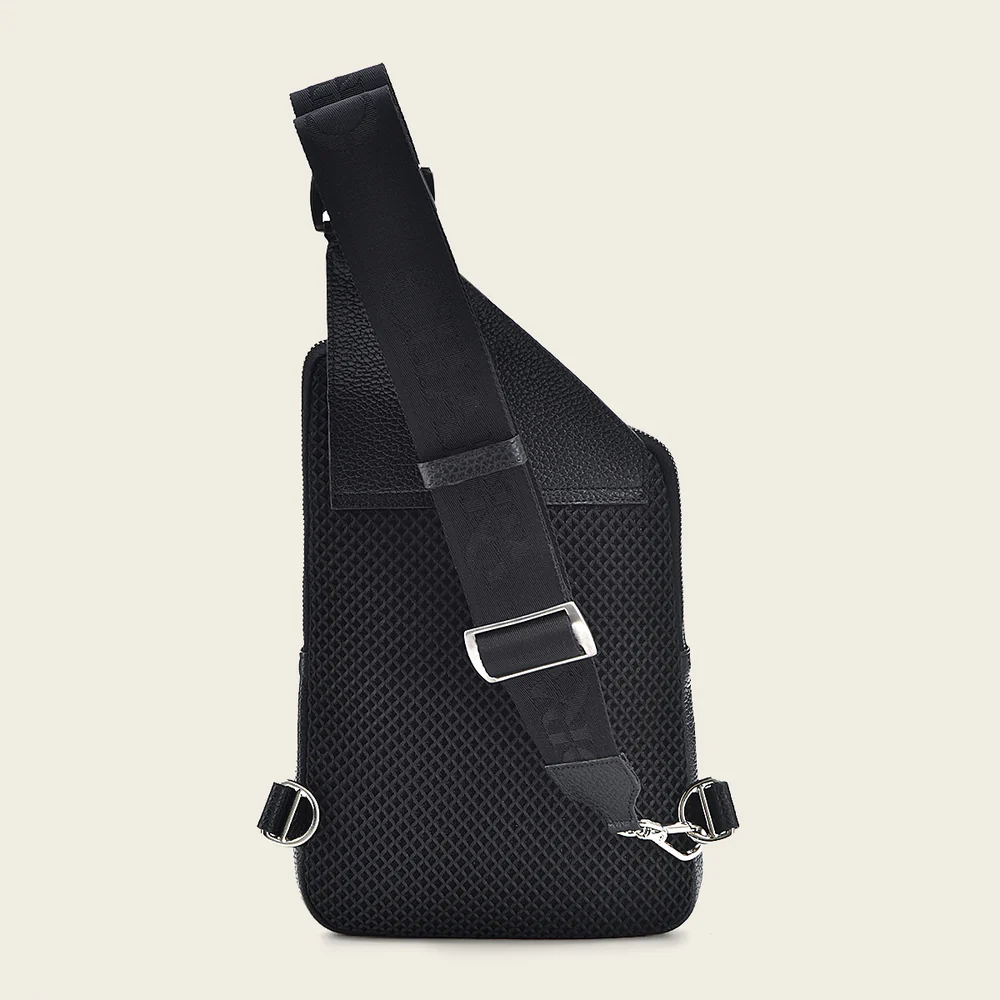 Black exotic shoulder bag