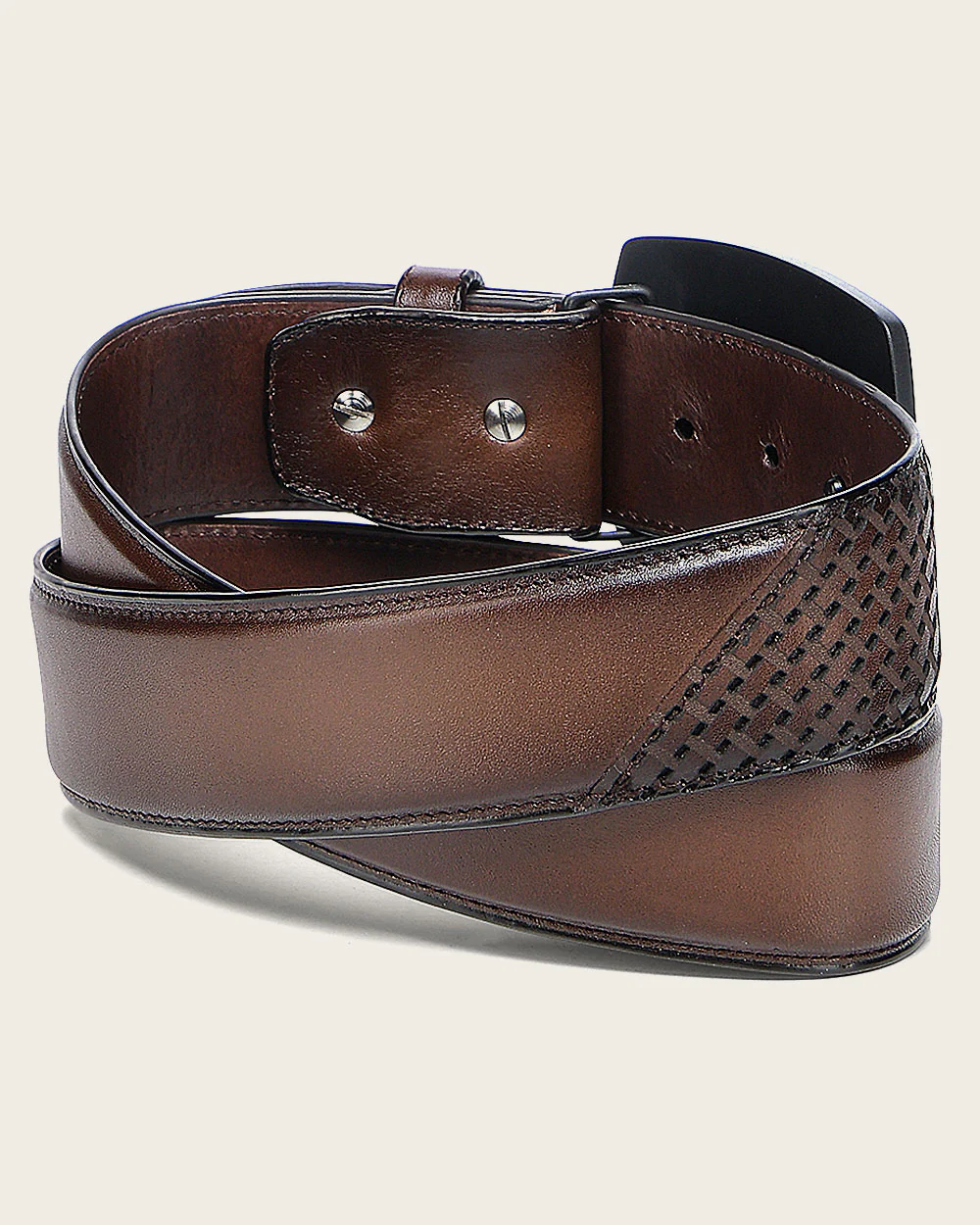 Honey brown bovine western Belt 3 Honey brown bovine western Belt