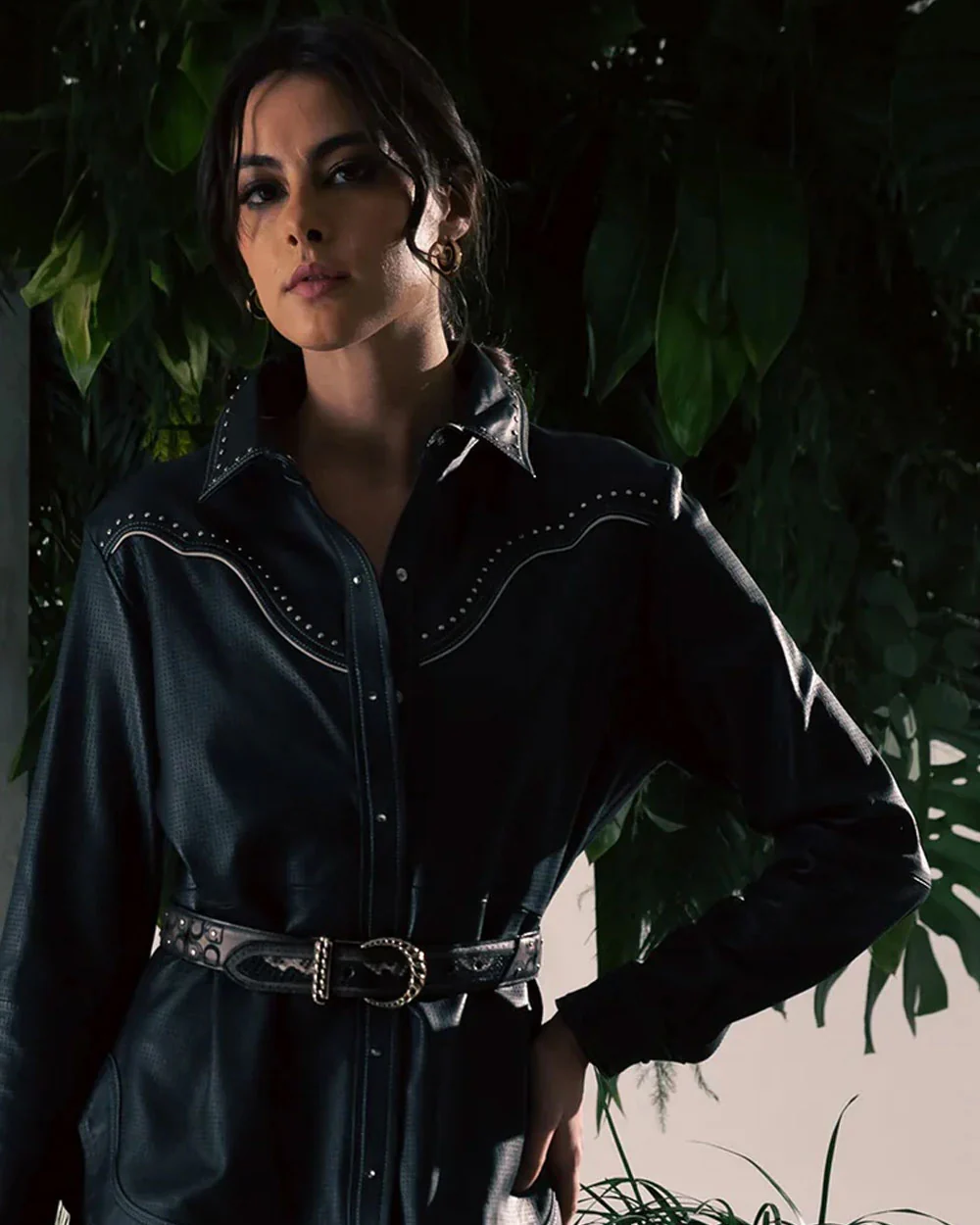 Grey engraved exotic belt 3 Grey engraved exotic belt