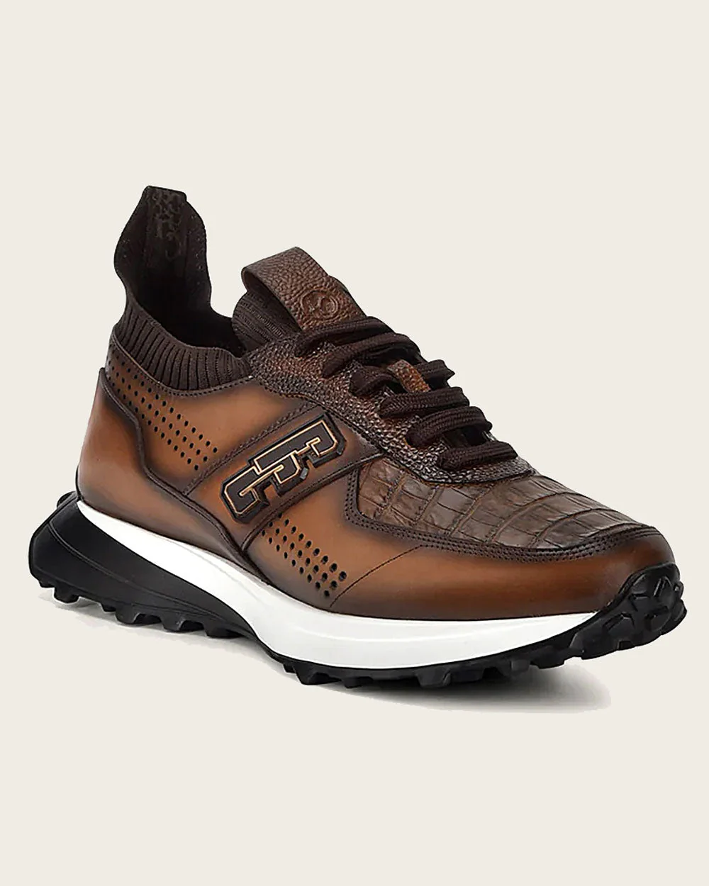 Sneakers honey exotic leather 11 Sneakers honey exotic leather