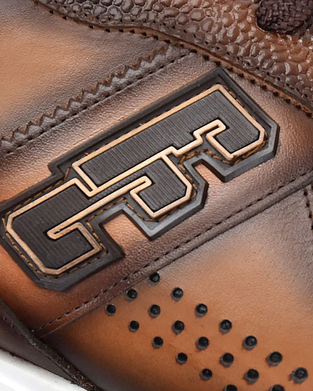 Sneakers honey exotic leather 12 Sneakers honey exotic leather