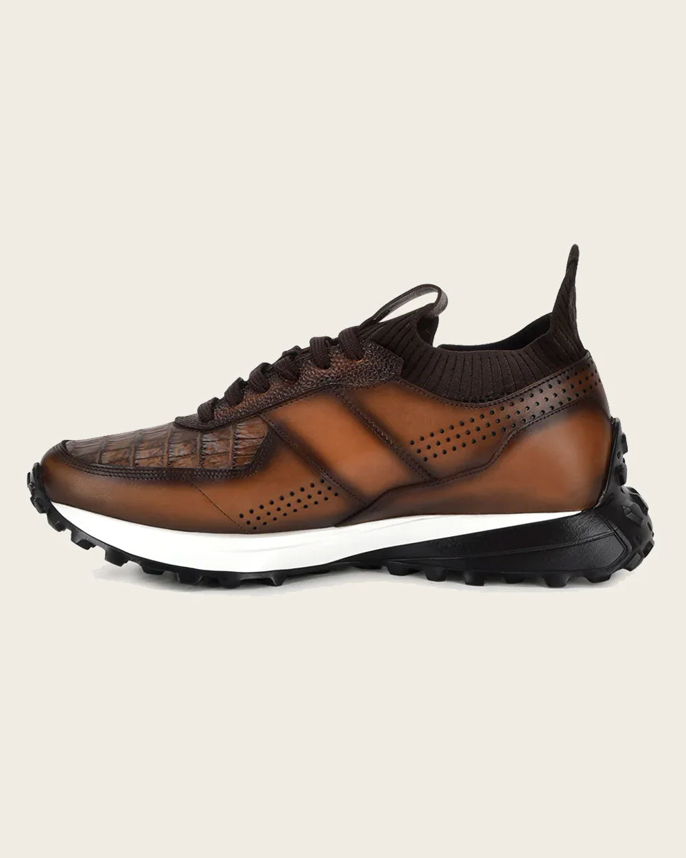 Sneakers honey exotic leather 5 Sneakers honey exotic leather