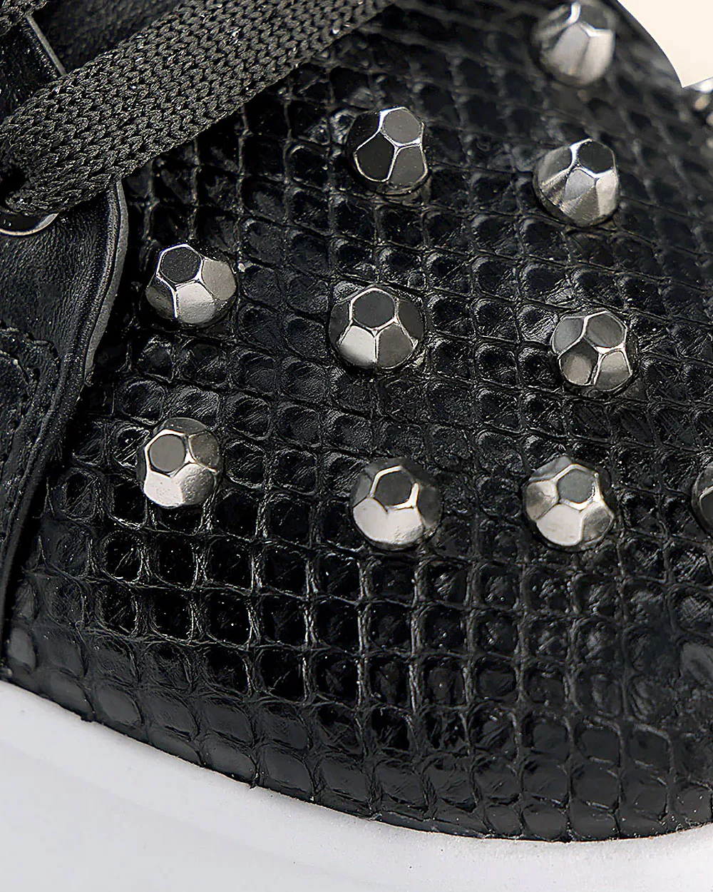 Sneakers black exotic leather 14 Sneakers black exotic leather