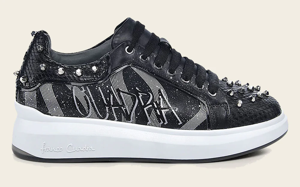 Sneakers black exotic leather 19 Sneakers black exotic leather