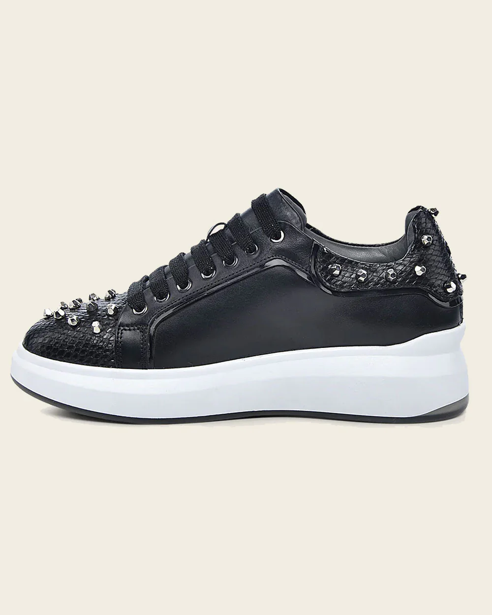 Sneakers black exotic leather 6 Sneakers black exotic leather