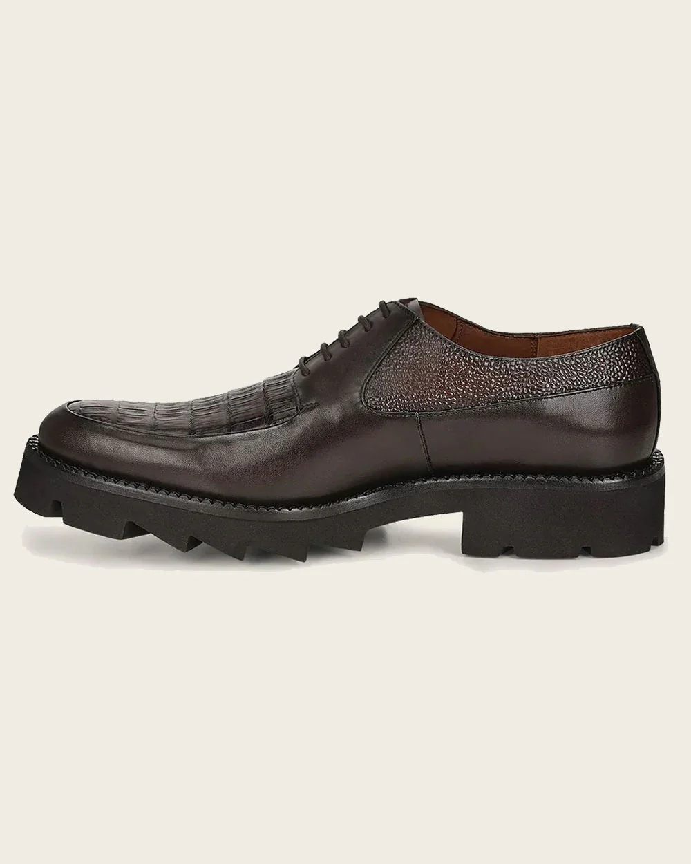 Formal brown exotic shoe 14 Formal brown exotic shoe