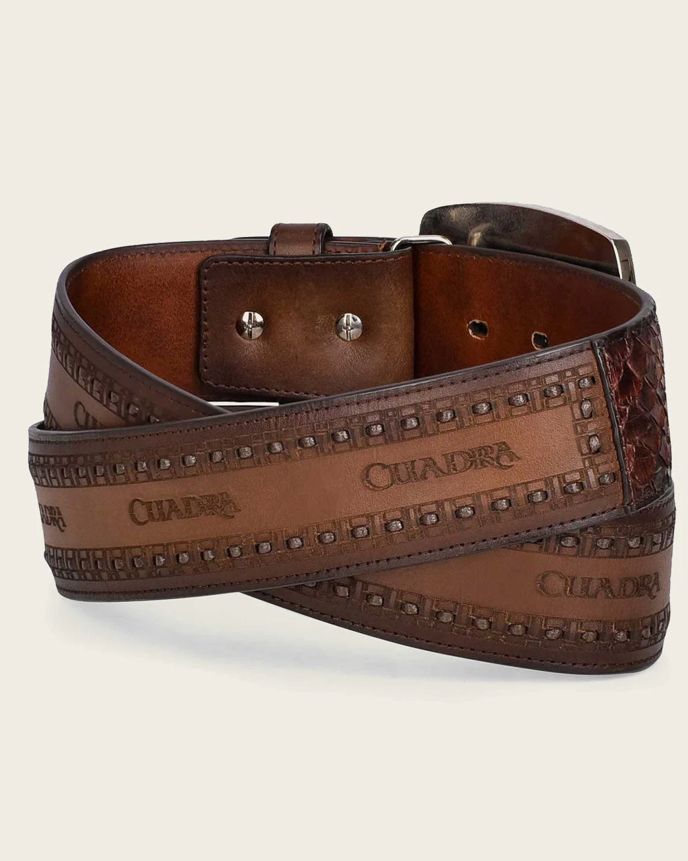Brown western python Belt 8 Brown western python Belt