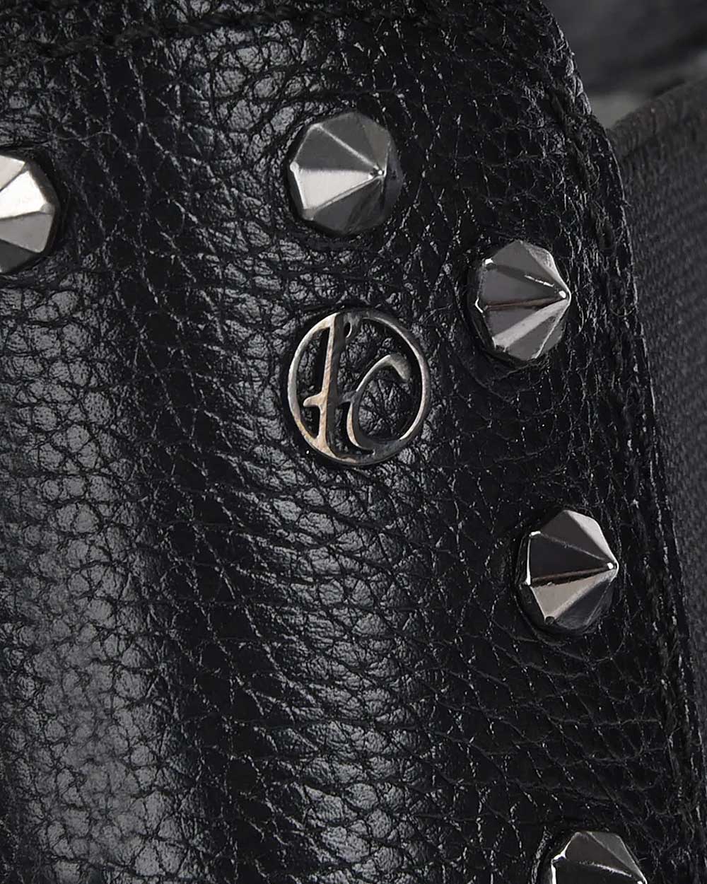 Ankle black bootie with spike studs 3 Ankle black bootie with spike studs