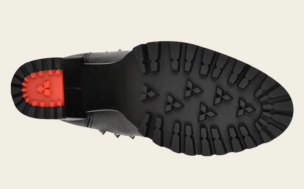 Ankle black bootie with spike studs 8 Ankle black bootie with spike studs