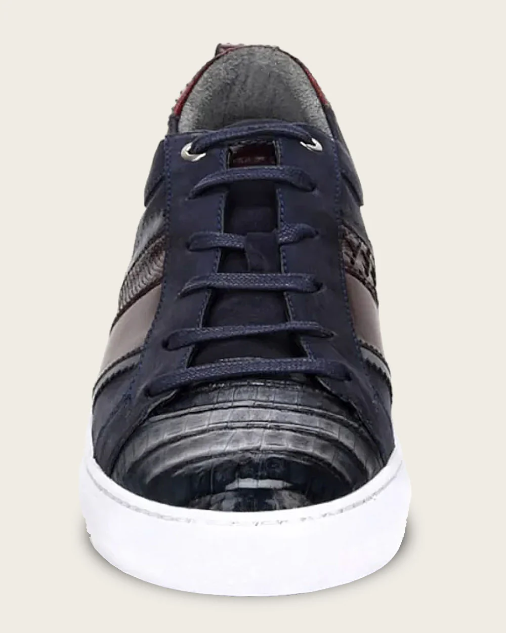 Sneakers navy exotic leather 11 Sneakers navy exotic leather
