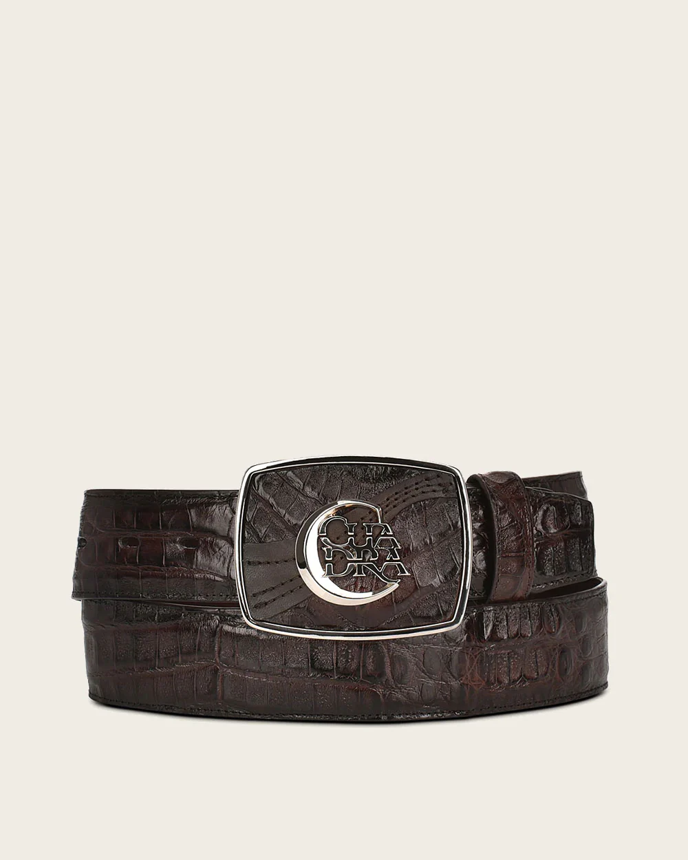 Brown engraved ultra exotic Belt 4 Brown engraved ultra exotic Belt