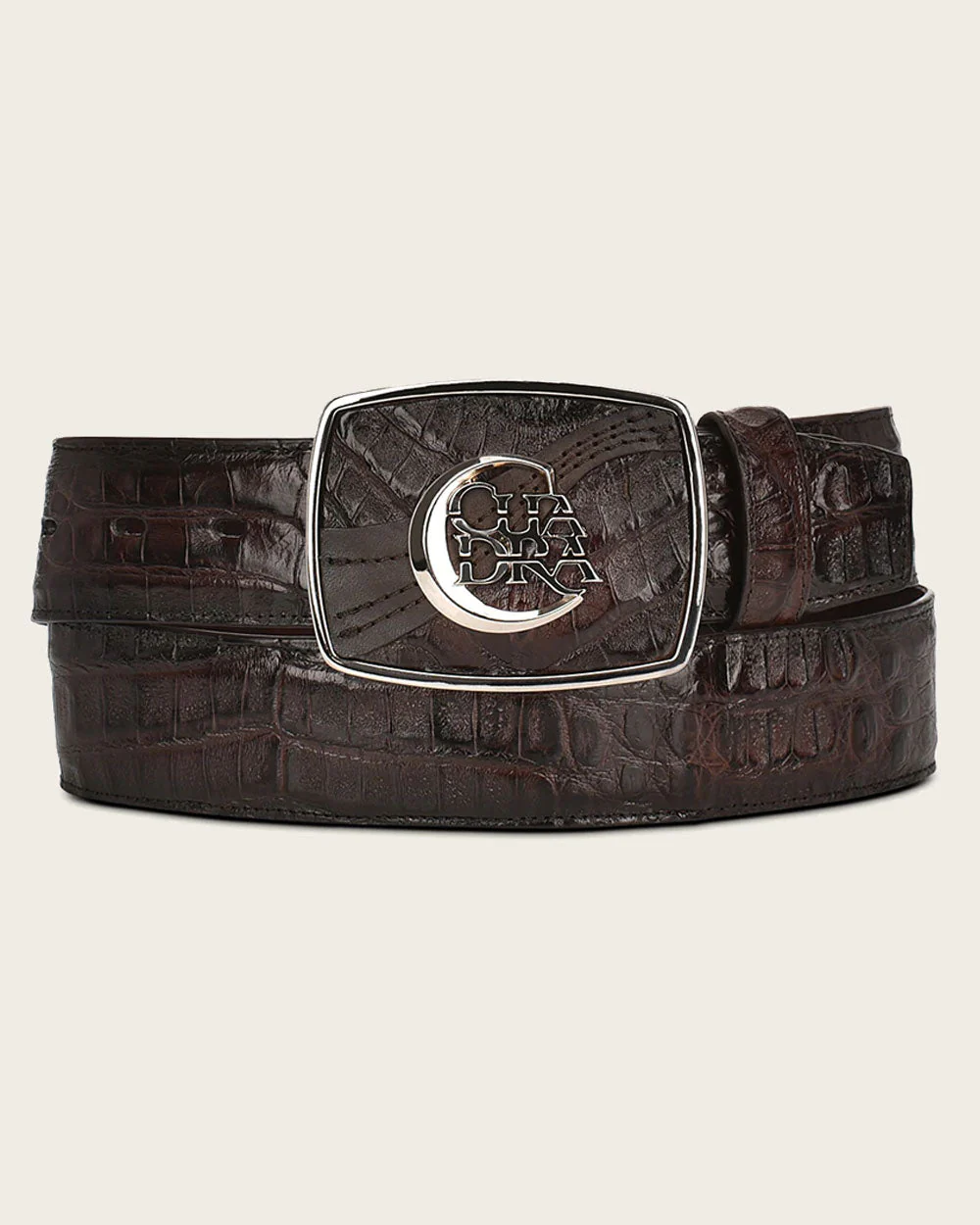 Brown engraved ultra exotic Belt 7 Brown engraved ultra exotic Belt