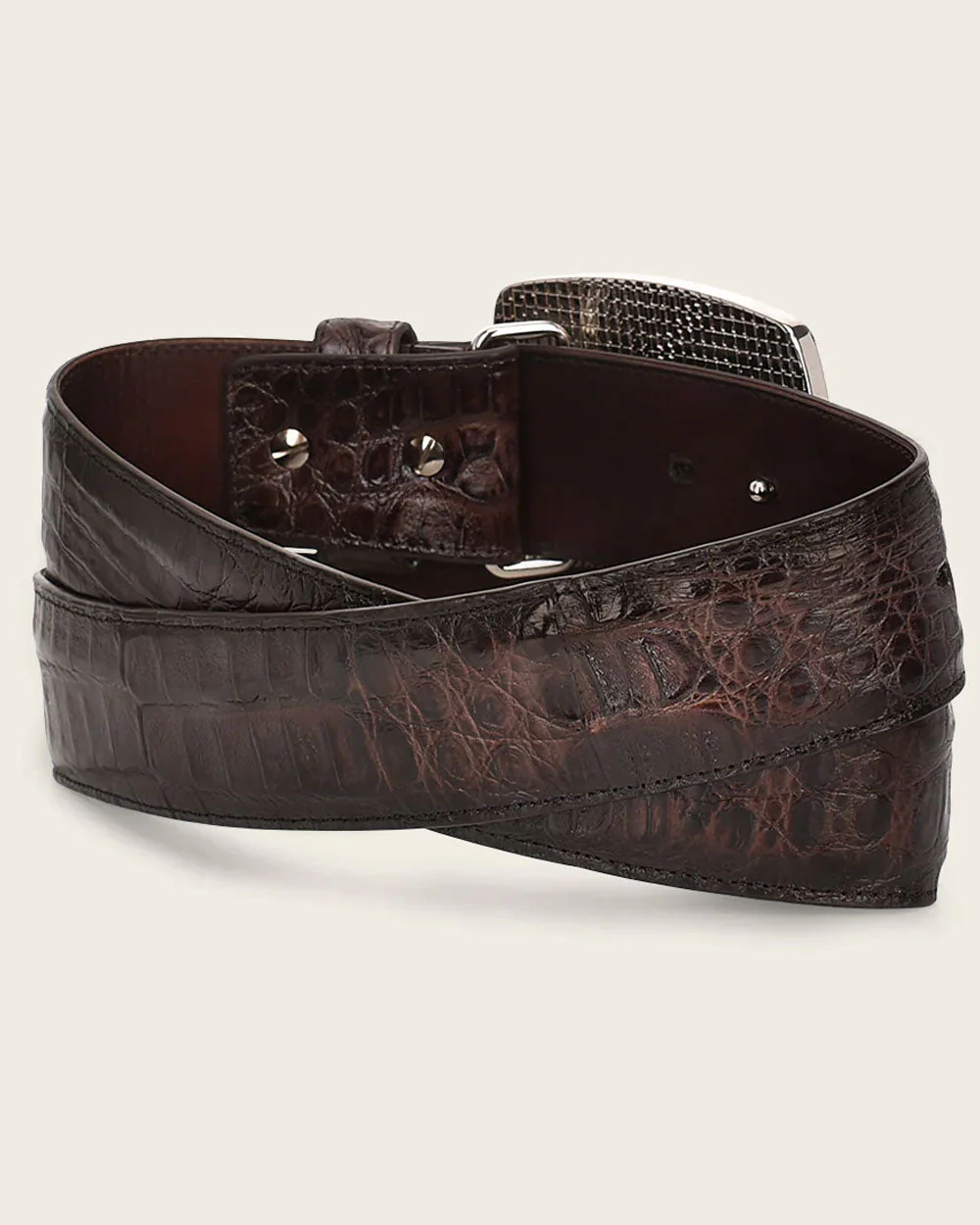 Brown engraved ultra exotic Belt 8 Brown engraved ultra exotic Belt