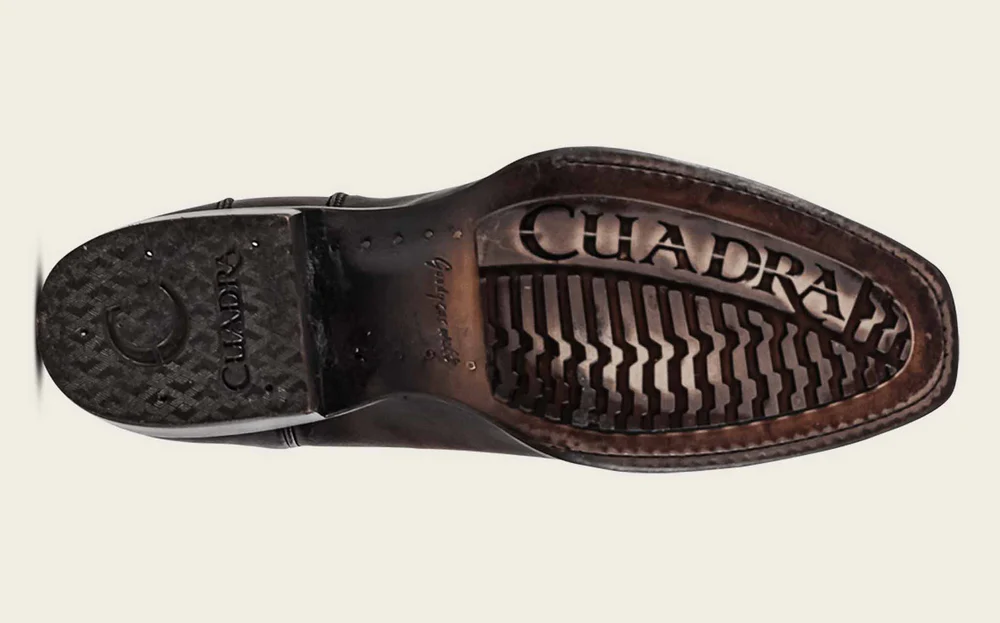 Western brown exotic python boot