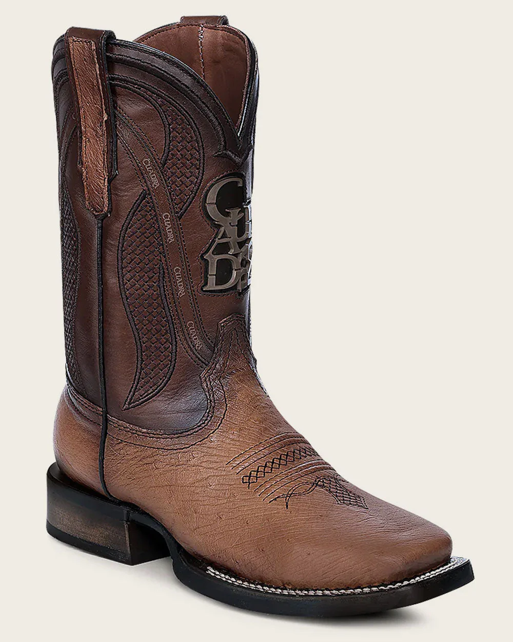 Handcrafted Honey Ostrich Rodeo Cowboy Boots