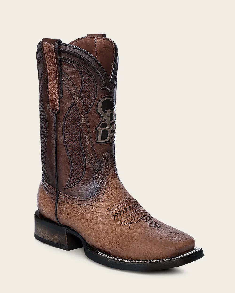 Handcrafted Honey Ostrich Rodeo Cowboy Boots