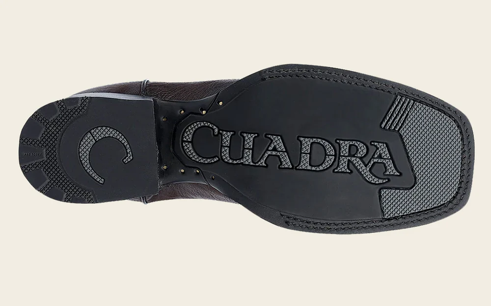 Handcrafted Brown Ostrich Rodeo Cowboy Boots