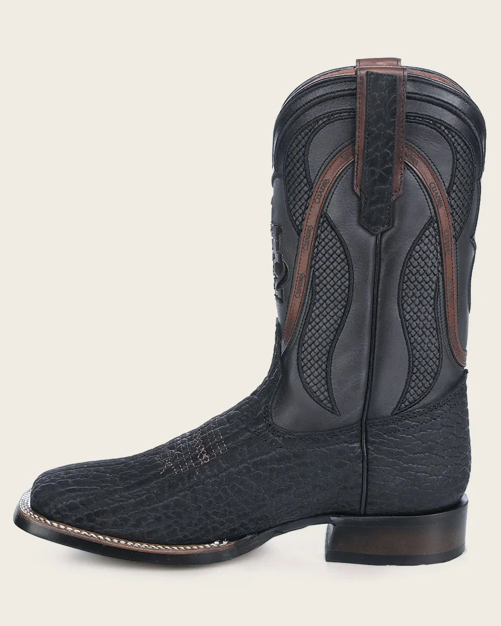 Handcrafted Oxford Black Rodeo Cowboy Boots