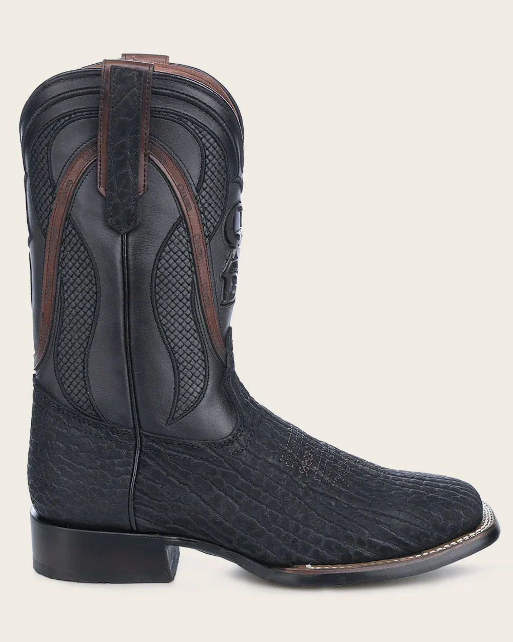 Handcrafted Oxford Black Rodeo Cowboy Boots