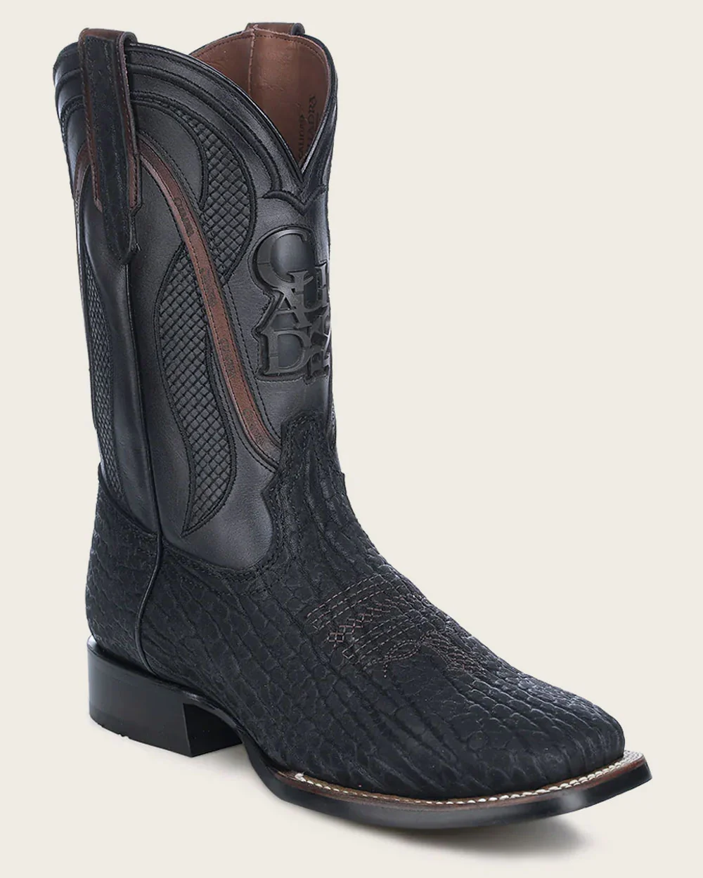 Handcrafted Oxford Black Rodeo Cowboy Boots