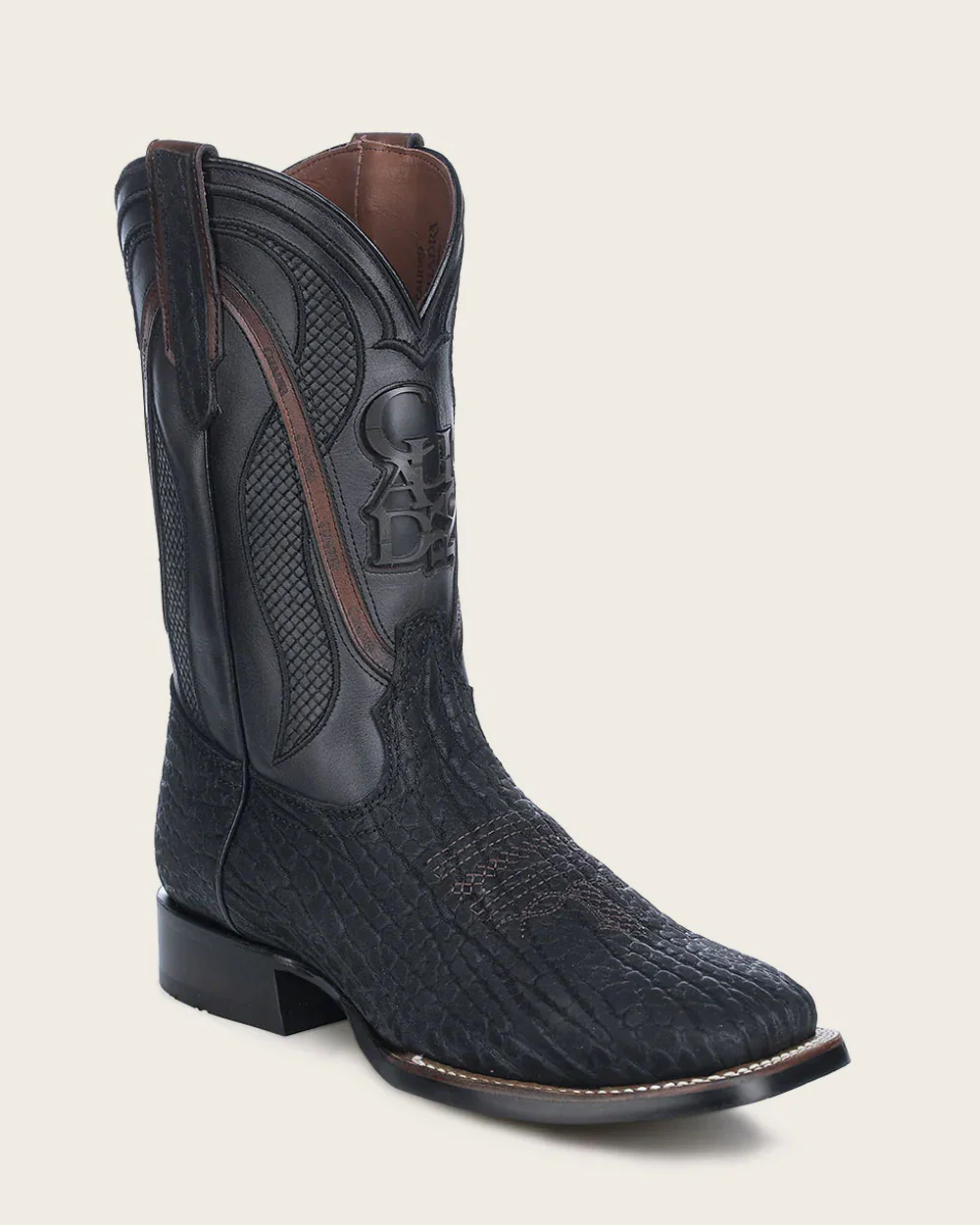Handcrafted Oxford Black Rodeo Cowboy Boots