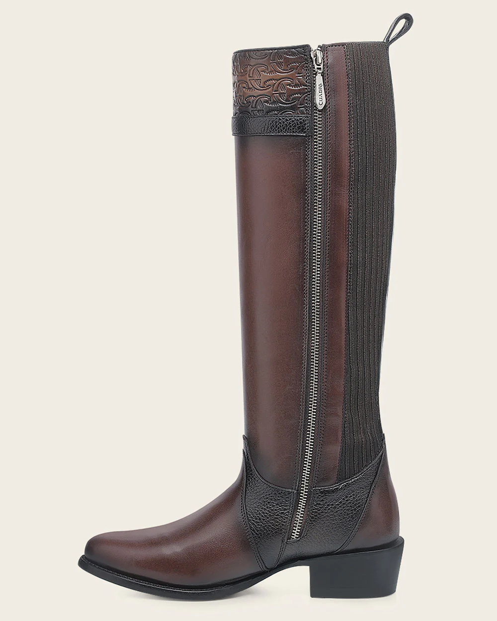 Riding style brown bovine boot 15 Riding style brown bovine boot