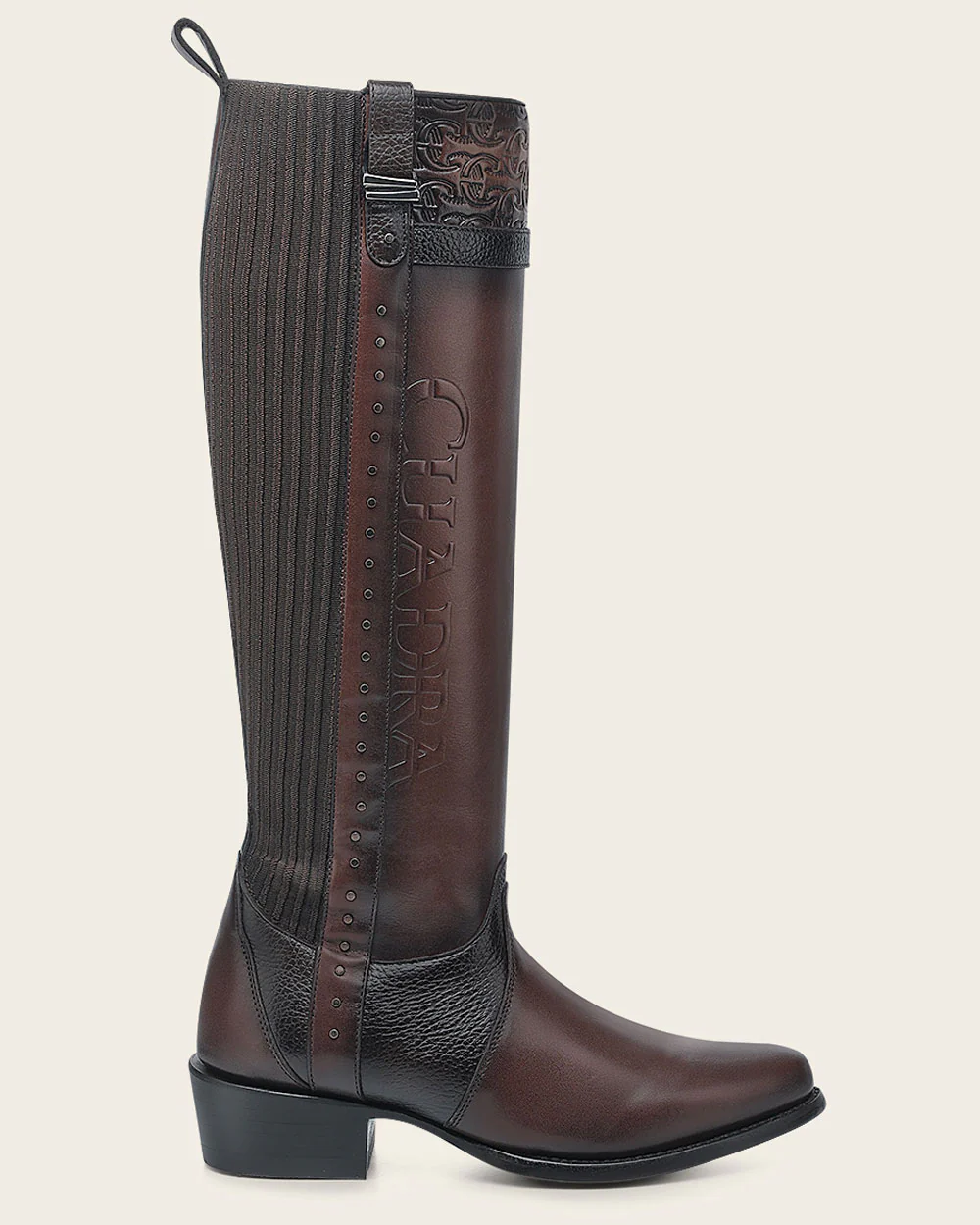 Riding style brown bovine boot 17 Riding style brown bovine boot