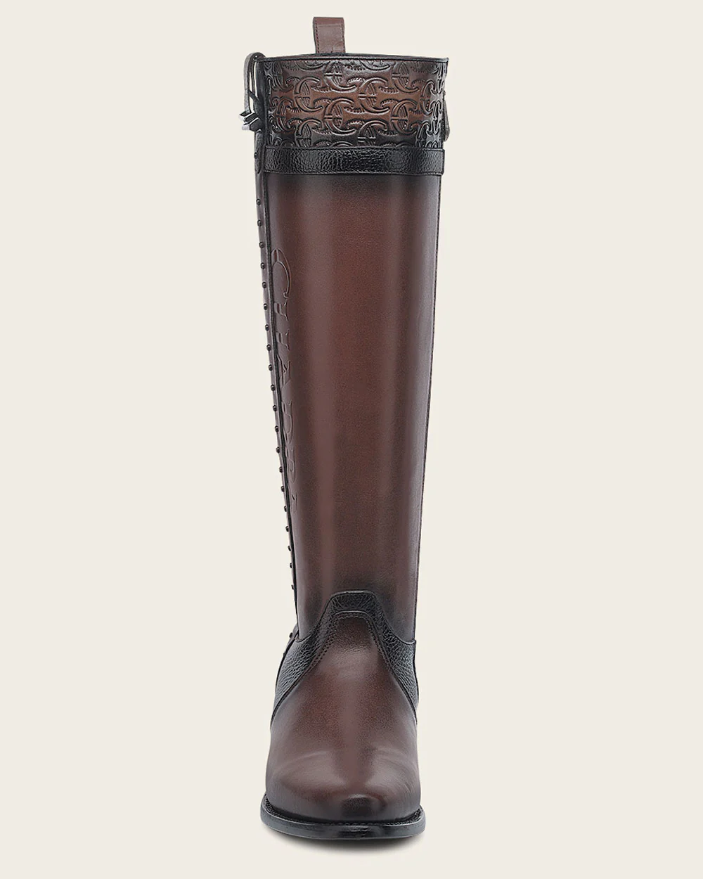 Riding style brown bovine boot 6 Riding style brown bovine boot