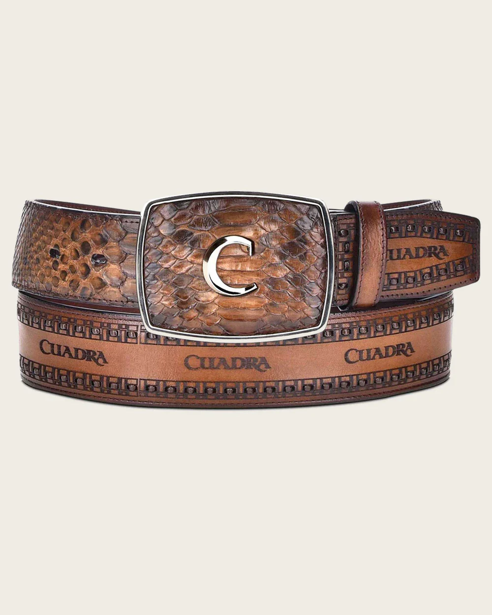 Honey western python Belt