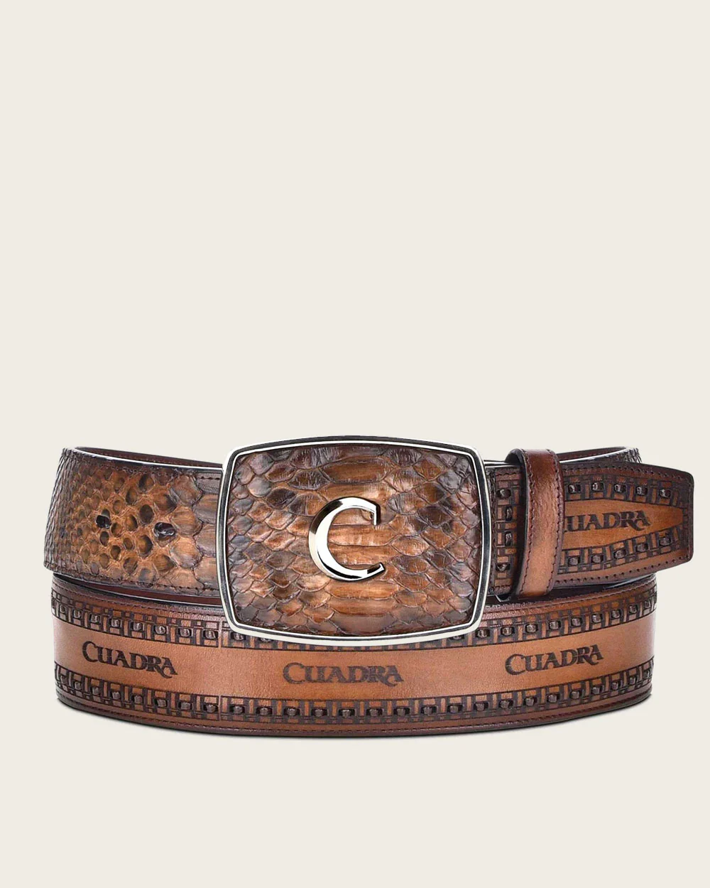 Honey western python Belt