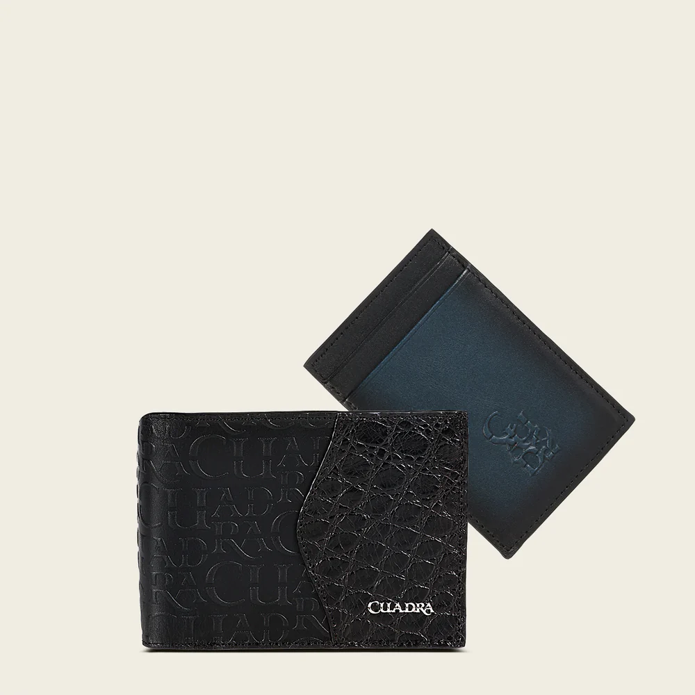 Black bifold exotic wallet 17 Black bifold exotic wallet