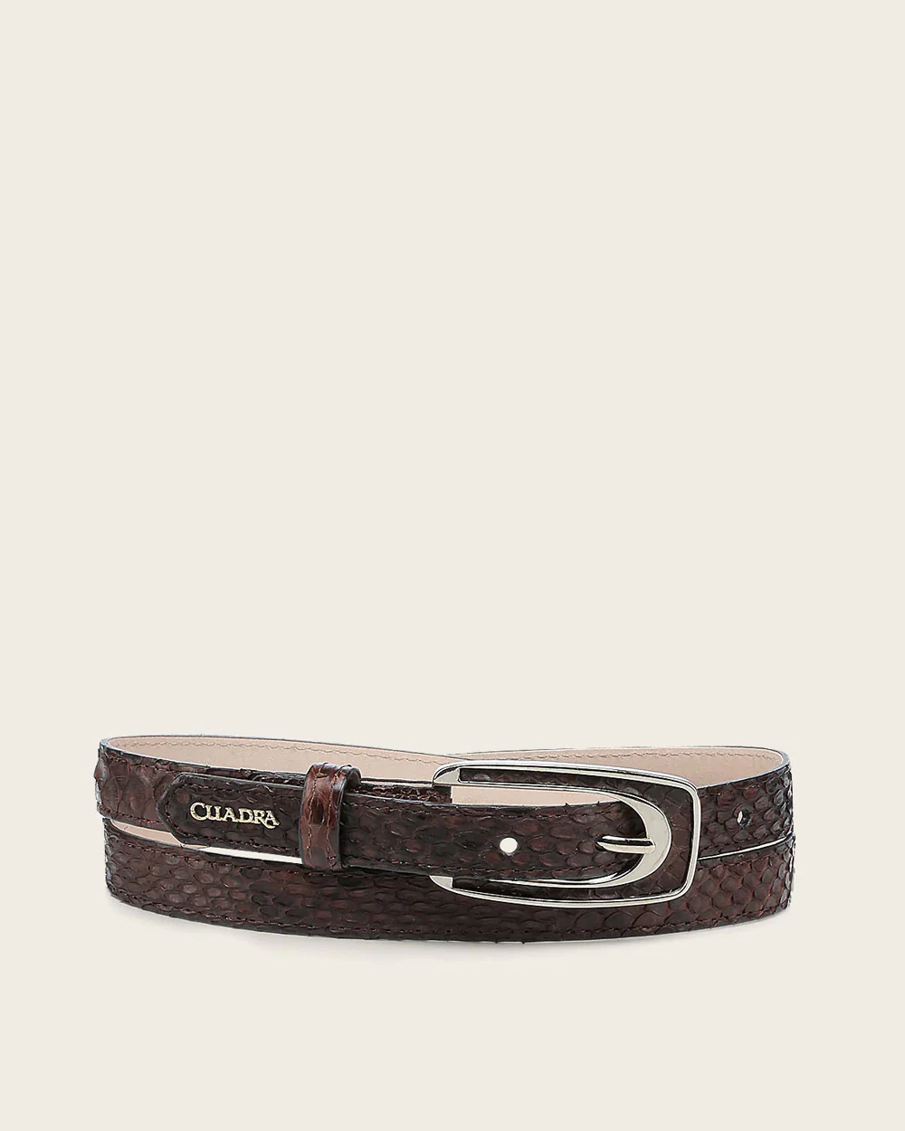 Dark Brown python belt