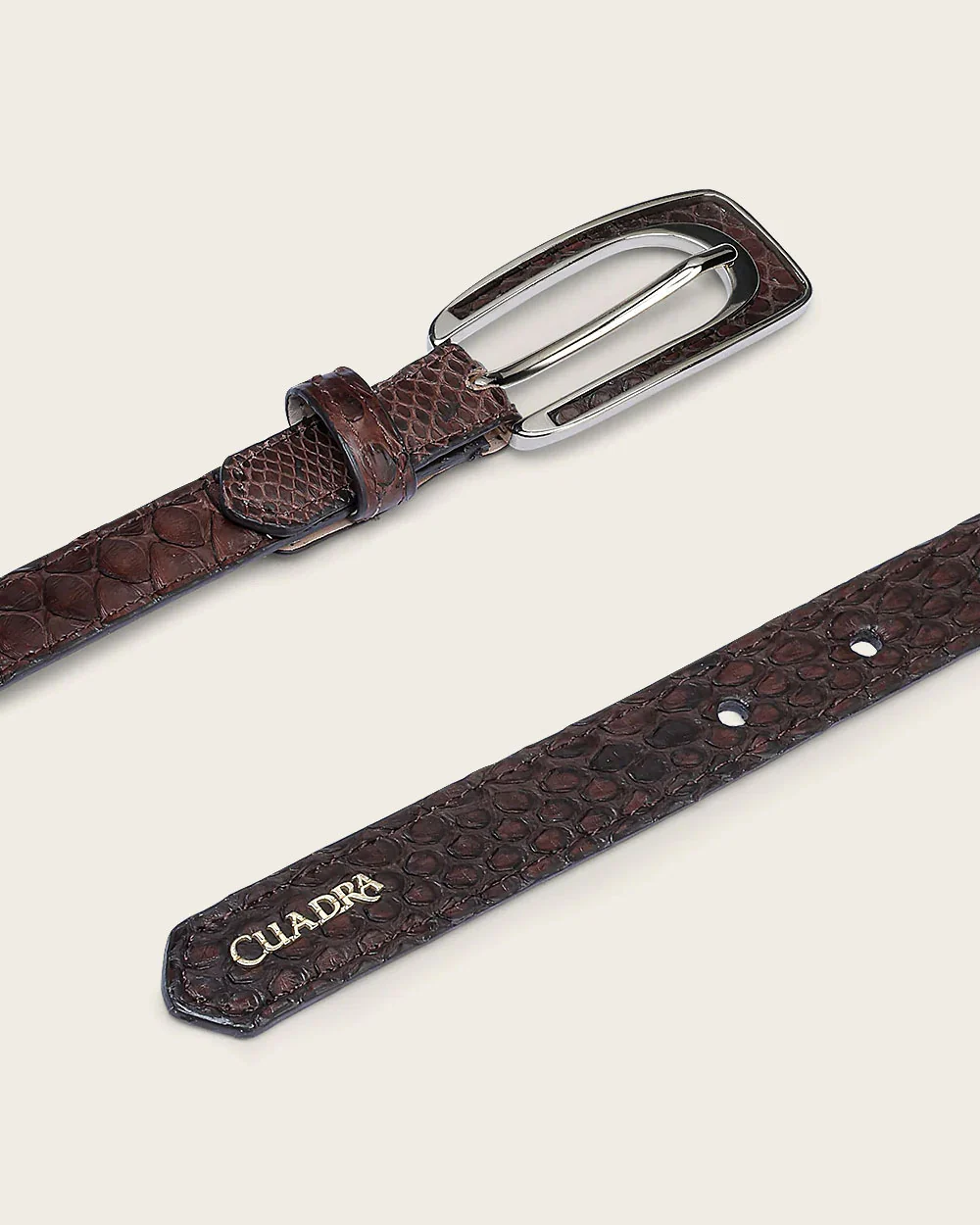 Dark Brown python belt