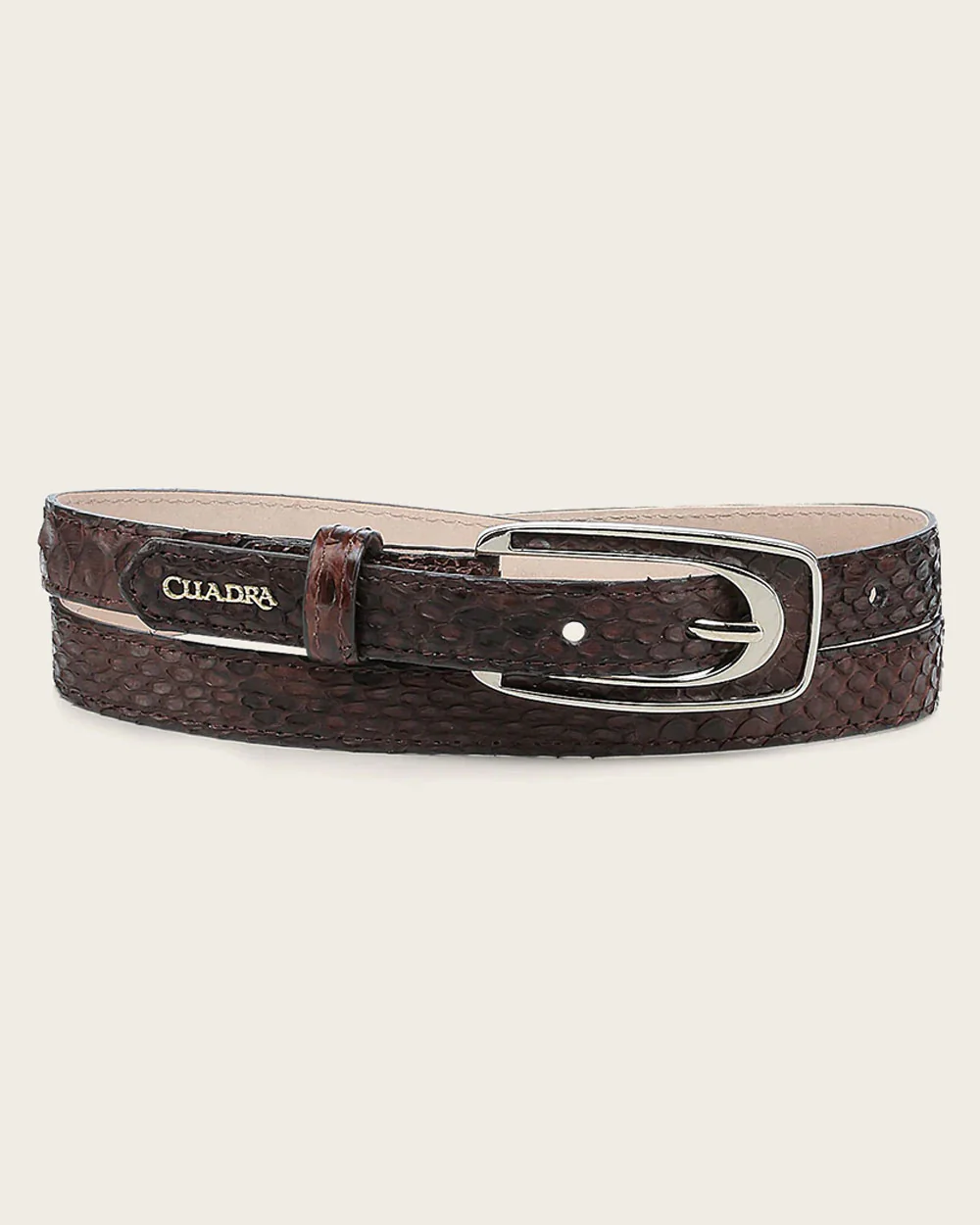 Dark Brown python belt