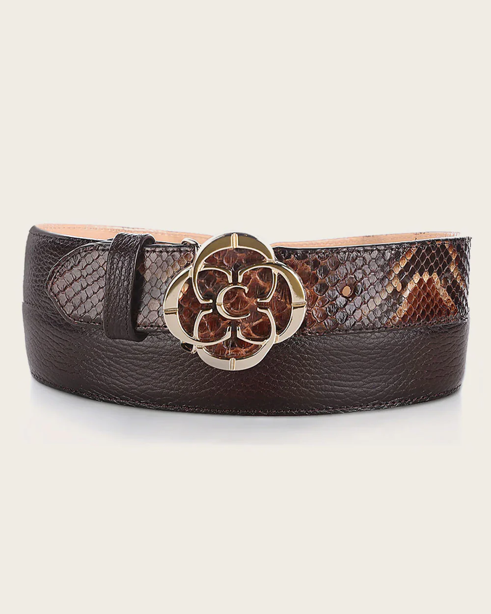 Brown elegant belt