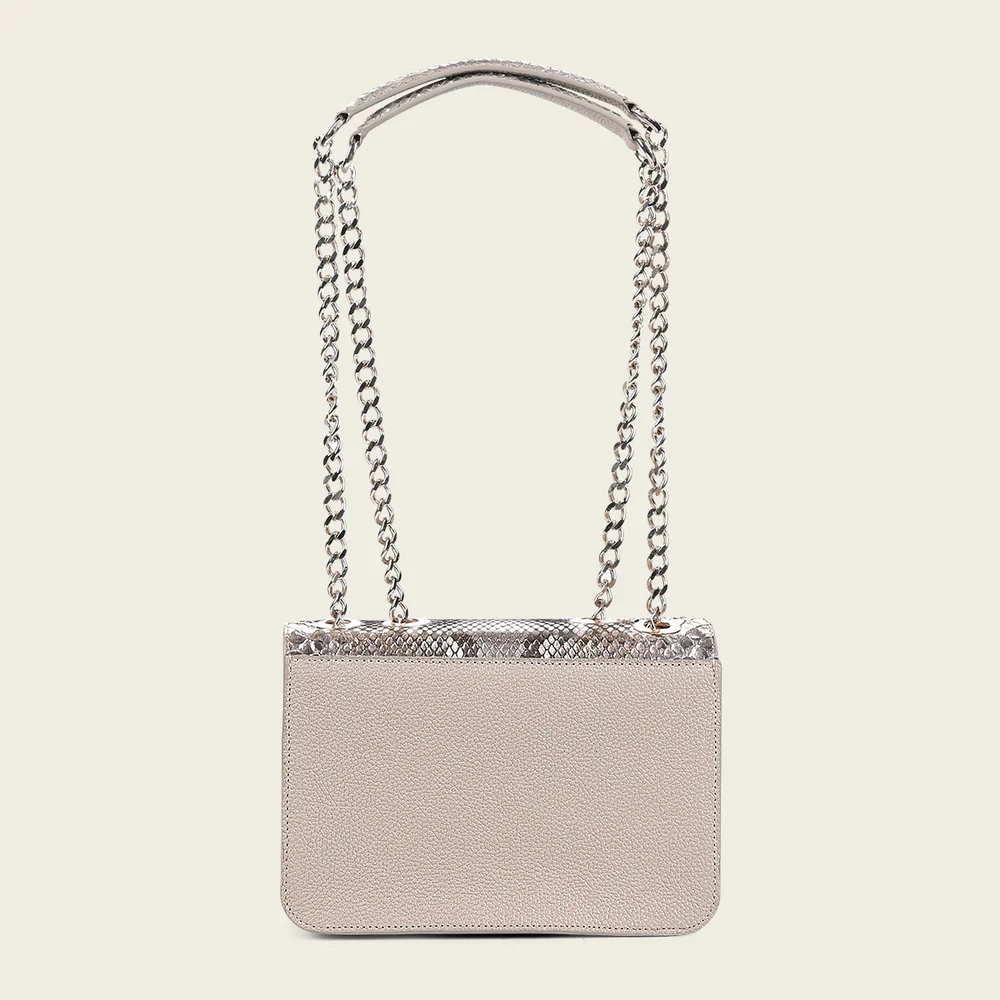 Bone shoulder handbag