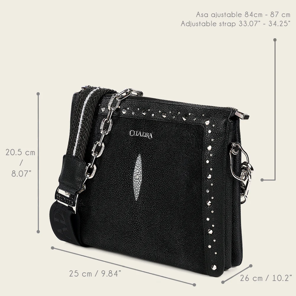 Black exotic slim crossbody handbag 11 Black exotic slim crossbody handbag