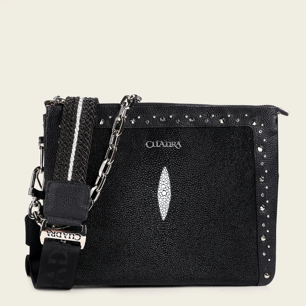 Black exotic slim crossbody handbag 16 Black exotic slim crossbody handbag