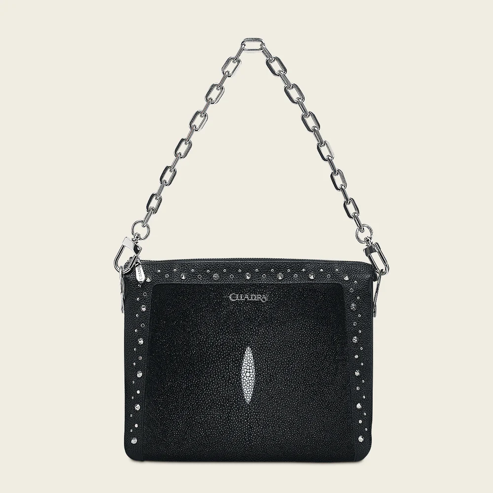 Black exotic slim crossbody handbag 20 Black exotic slim crossbody handbag