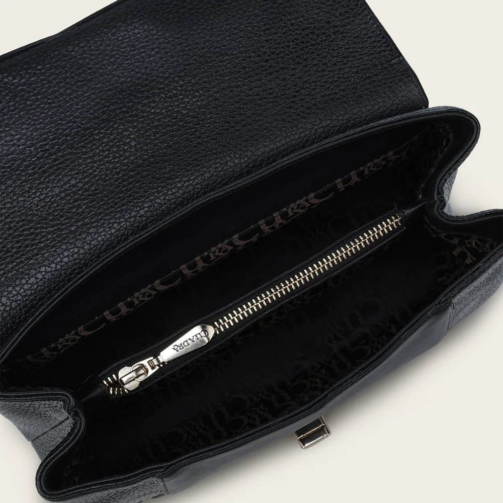 Black bovine shoulder handbag 9 Black bovine shoulder handbag