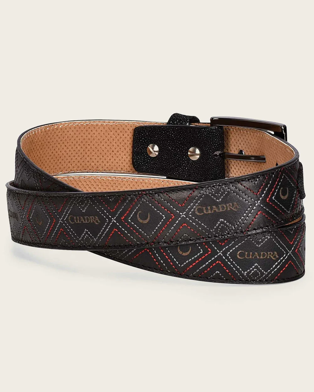 Black emroidered Belt