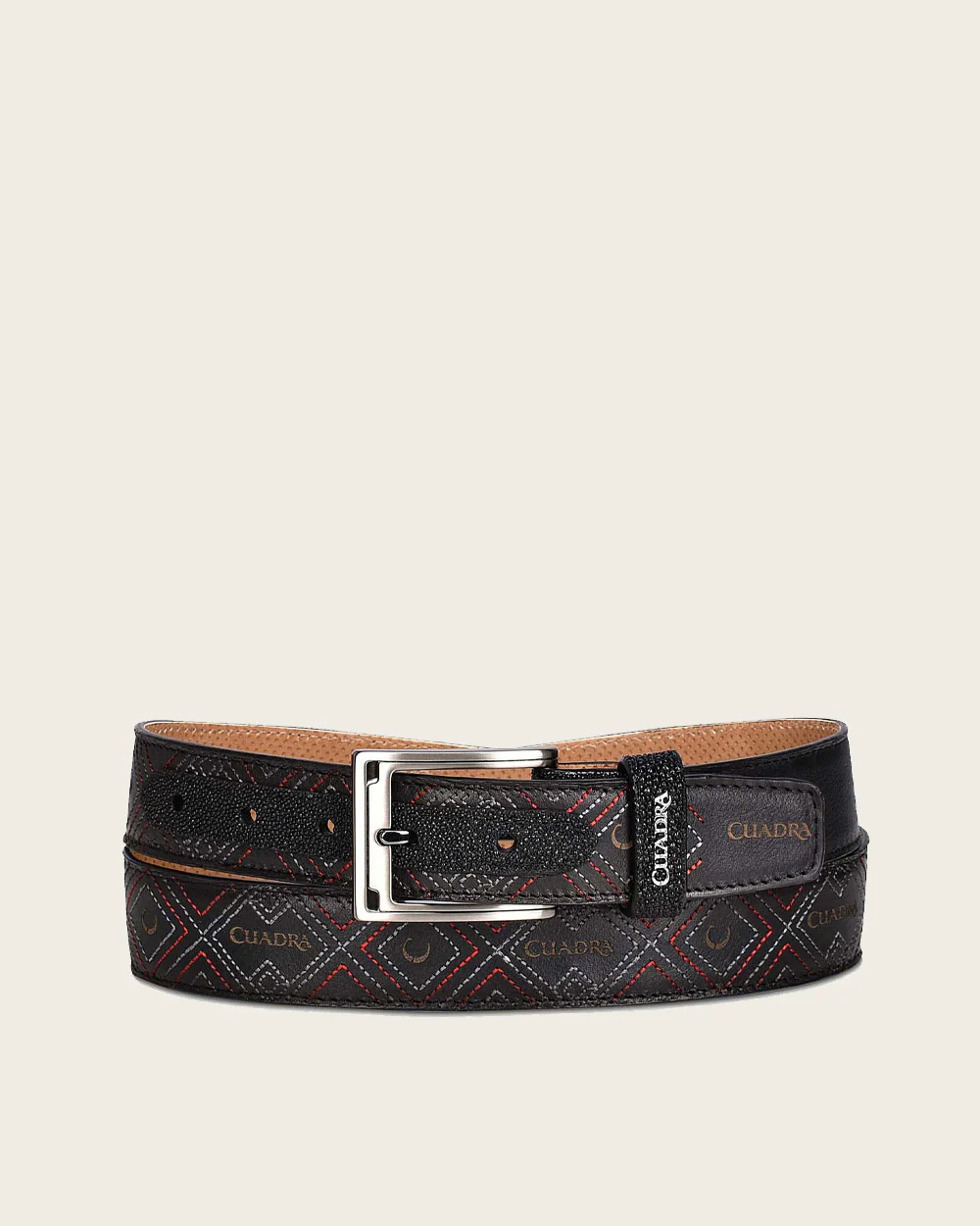 Black emroidered Belt